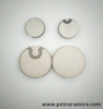 초음파 센서를위한 PZT 디스크 Piezoceramic PZT-4 재료